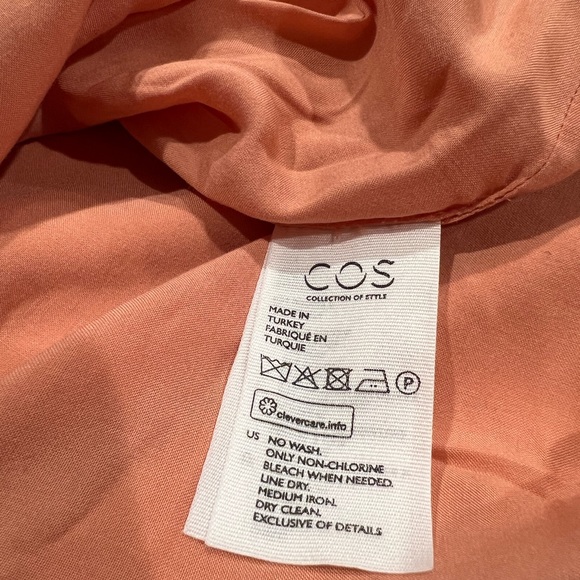 NWT COS Light Orange Dress - Picture 6 of 8